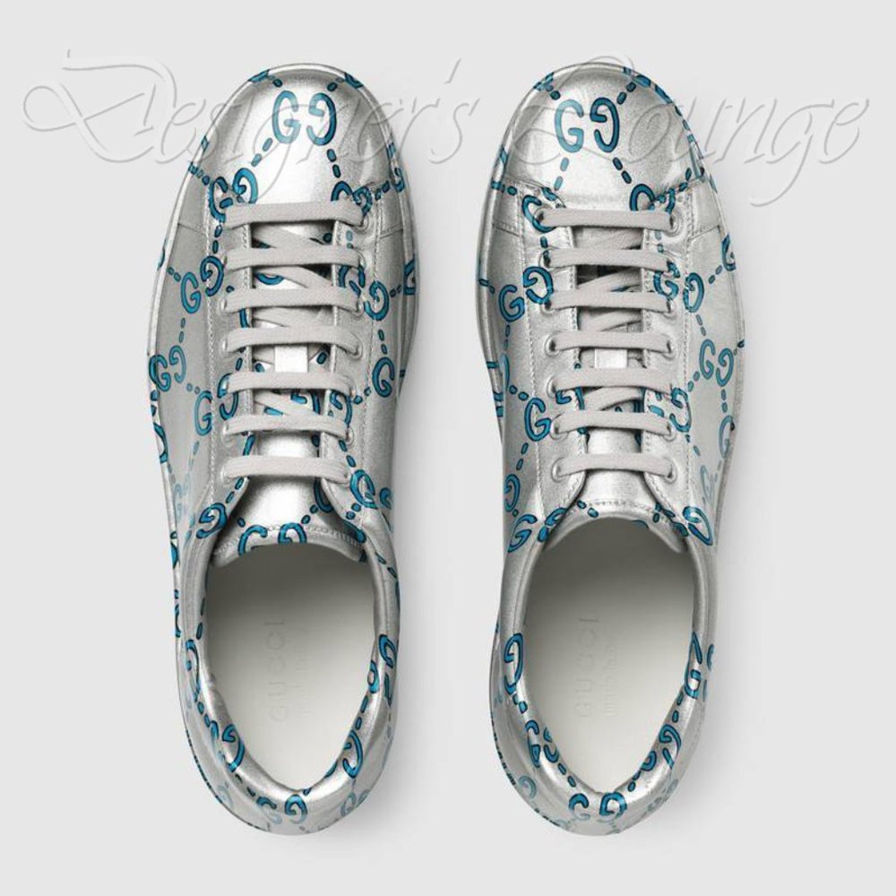 ⚡️SOLD! NIB GUCCI Ace GG Ghost Leather Sneakers - Picture 3 of 10